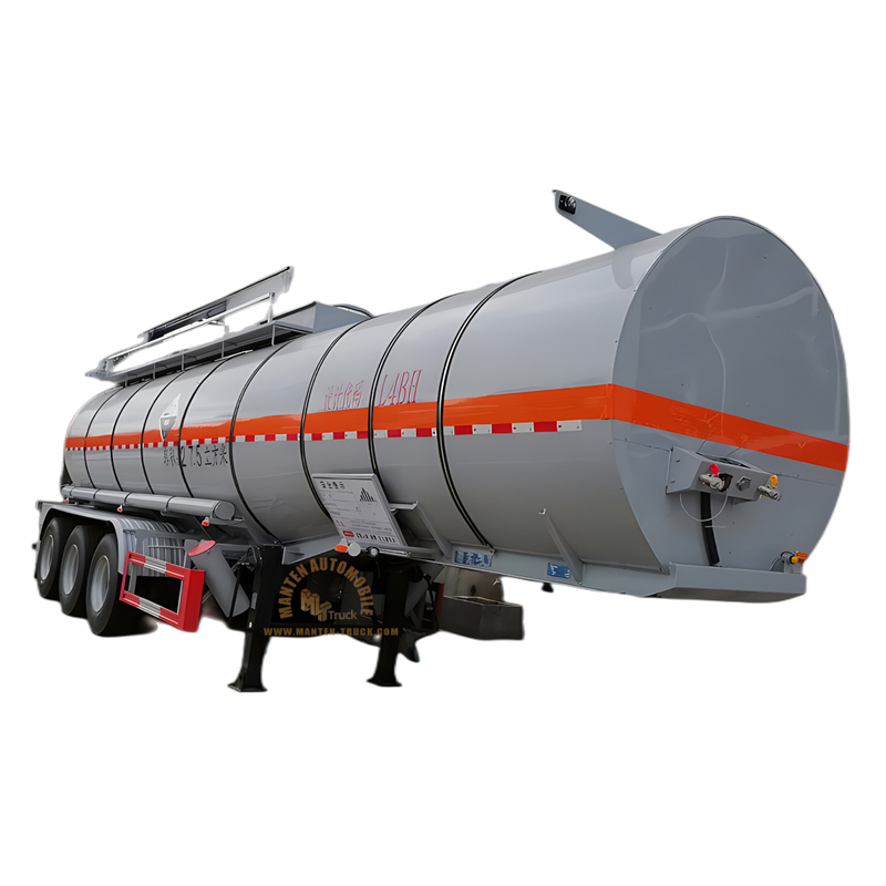 Insulation 27.5 m³ Chemical Tank Trailer