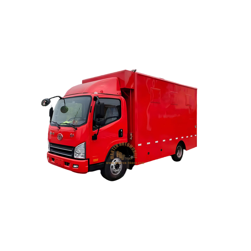 faw 4x2 diesel mobile food truck