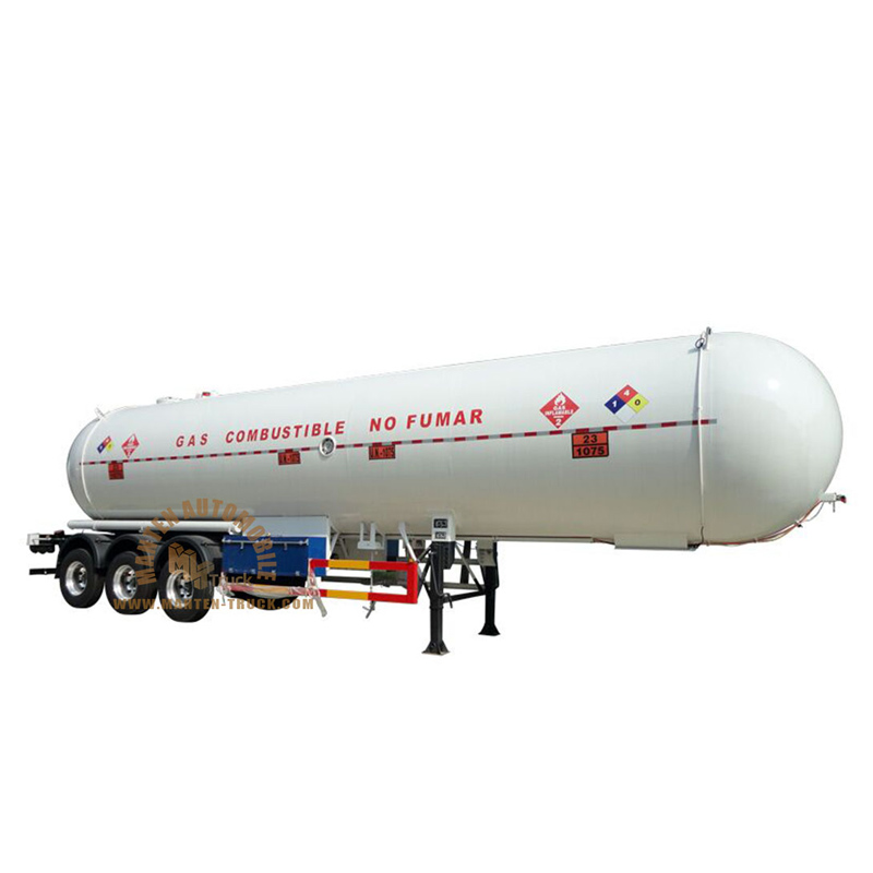 asme 58cbm propane tank semi trailer