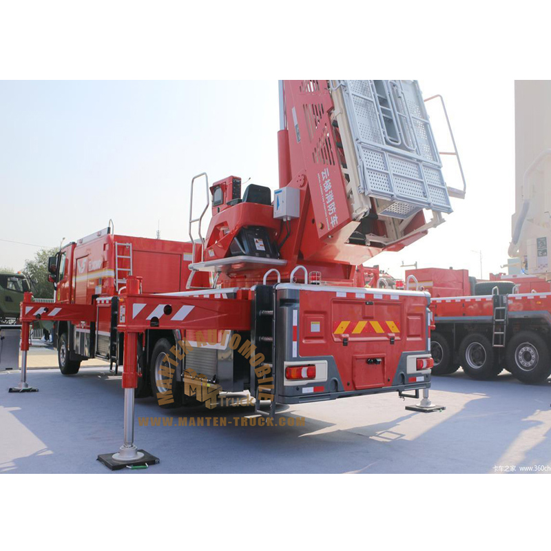 aerial ladder fire truck
