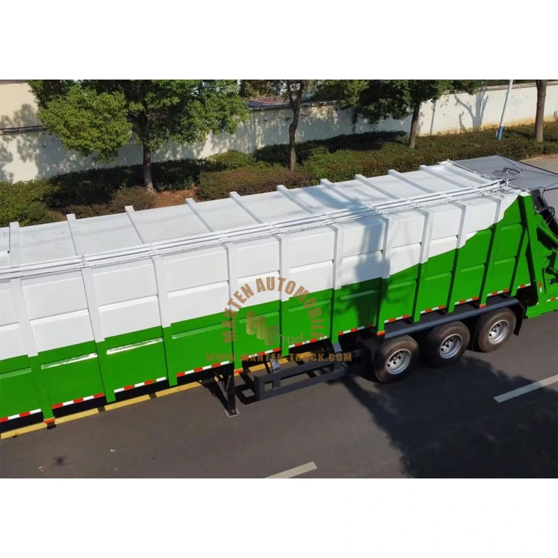 3 axles 40Ton Compression Garbage Container Trailer